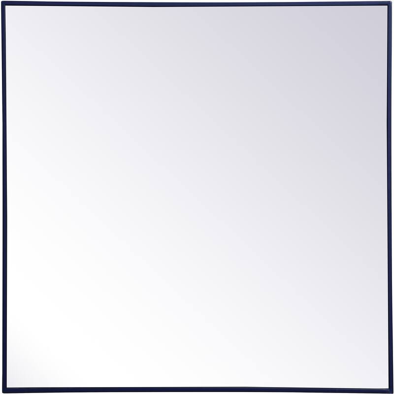 Elegant Lighting Eternity 36" x 36" Rectangular Beveled Metal Framed