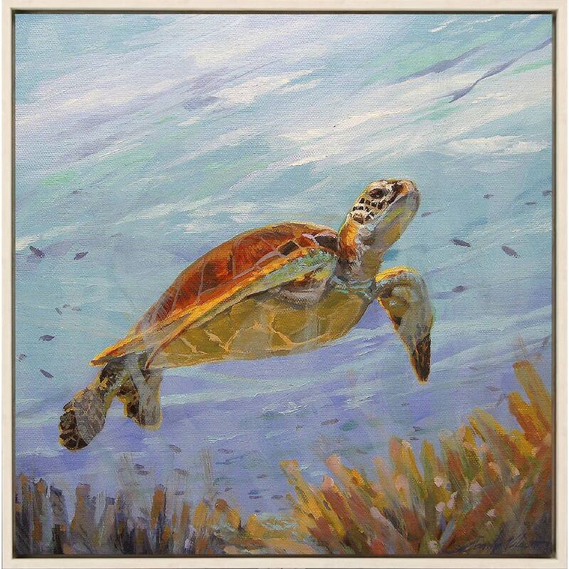 Seeking the Sun - Giclee on Canvas - 38 X 38 X 3 - Plastic - White