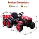 preview thumbnail 15 of 24, Kids Ride On Tractor with Trailer, 12V Battery Powered Electric