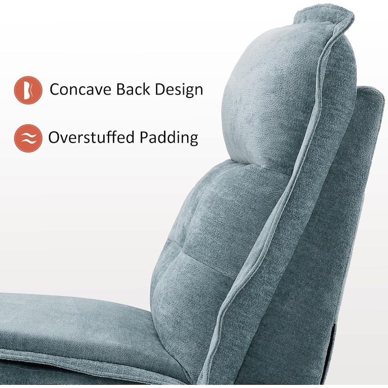 MCombo Armless Power Recliner Chair with USB Ports, 3.5" Wall Clearance Electric Reclining Sofa Chair for Living Room, ALR01