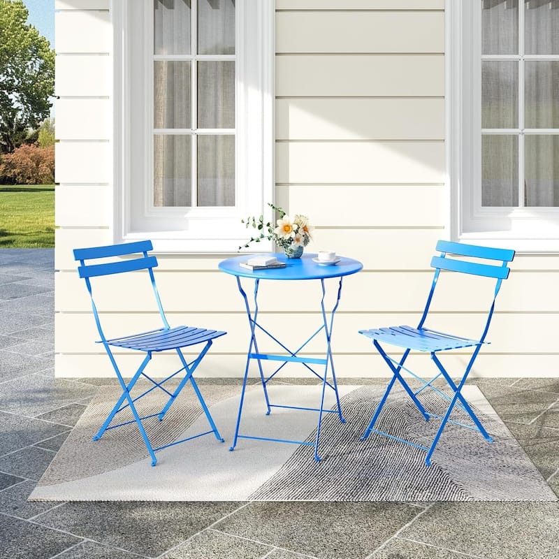 Outdoor Patio Table and Chairs Set for Apartments Porch Pool