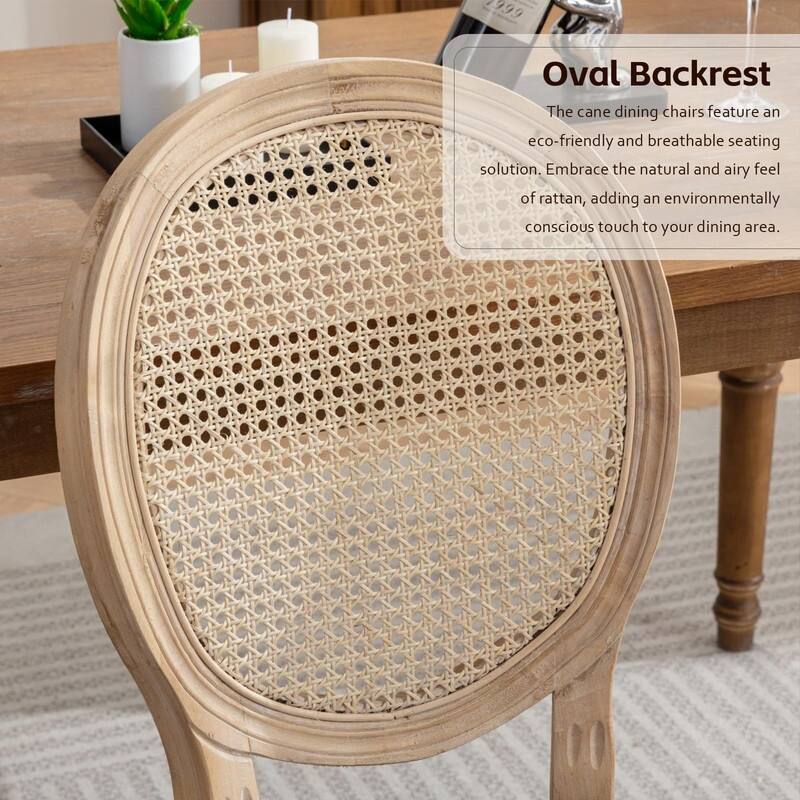 Upholstered French Style Nailhead Dining Chairs(Set of 4)