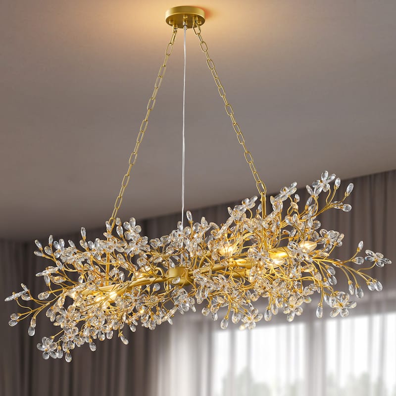 KAYLA D800/D1000/L1300 Tree Branch Chandelier Dining Pendant - Copper Color - 52in - Gold