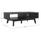 preview thumbnail 21 of 34, SAFAVIEH Rori Mid-Century 1-Shelf Walnut Coffee Table - 46" W x 23" D x 16" H