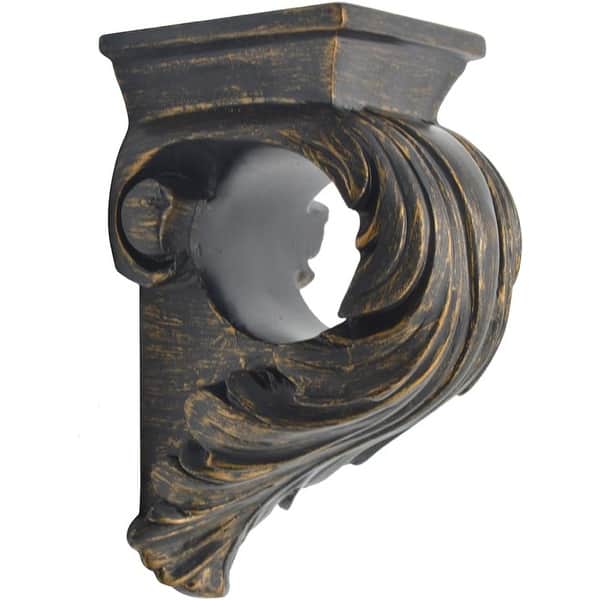 slide 2 of 3, Cameau Drapery Sconce, 2-inch Diameter Burnt Gold