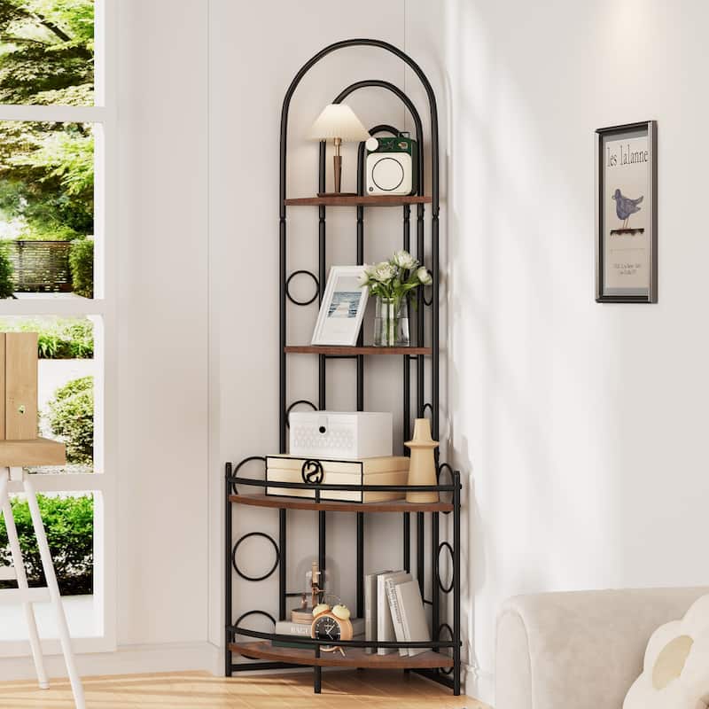 4-Tier Corner Bookshelf