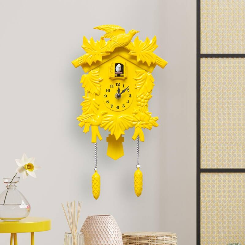 Walplus Yellow Cuckoo Clock DIY Art Home Decoration Home Decor Idea