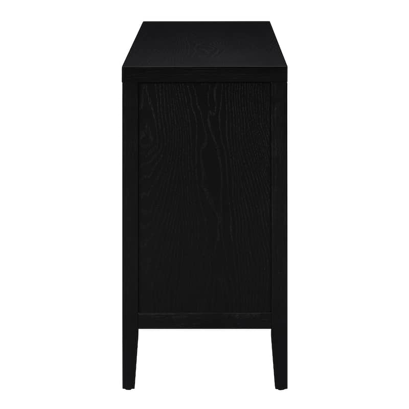 Retro Sideboard door with Circular Groove Design Round Metal Door Handle for Entrance, Dinning Room, Living Room