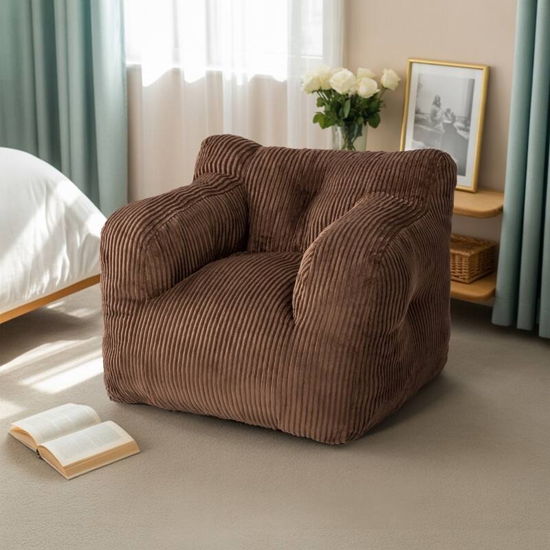 Pamapic Bean Bag Chair, Soft Corduroy Lazy Large Bean Bag Couch