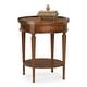 preview thumbnail 5 of 3, Butler Distressed Solid Rubberwood Accent Table in Plantation Cherry Finish