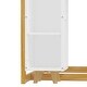 preview thumbnail 18 of 18, Wooden Twin Size House Shaped Floor Bed Frame with 2 Movable Wardrobes