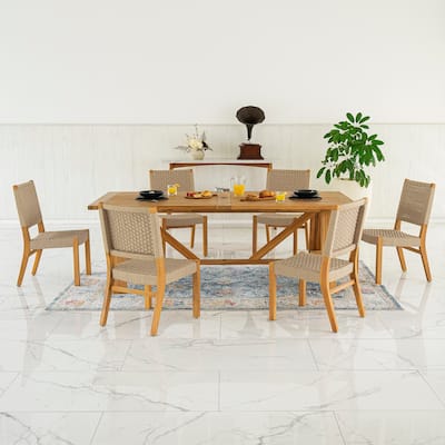 Cambridge Casual Riley 7-piece Teak Dining Set