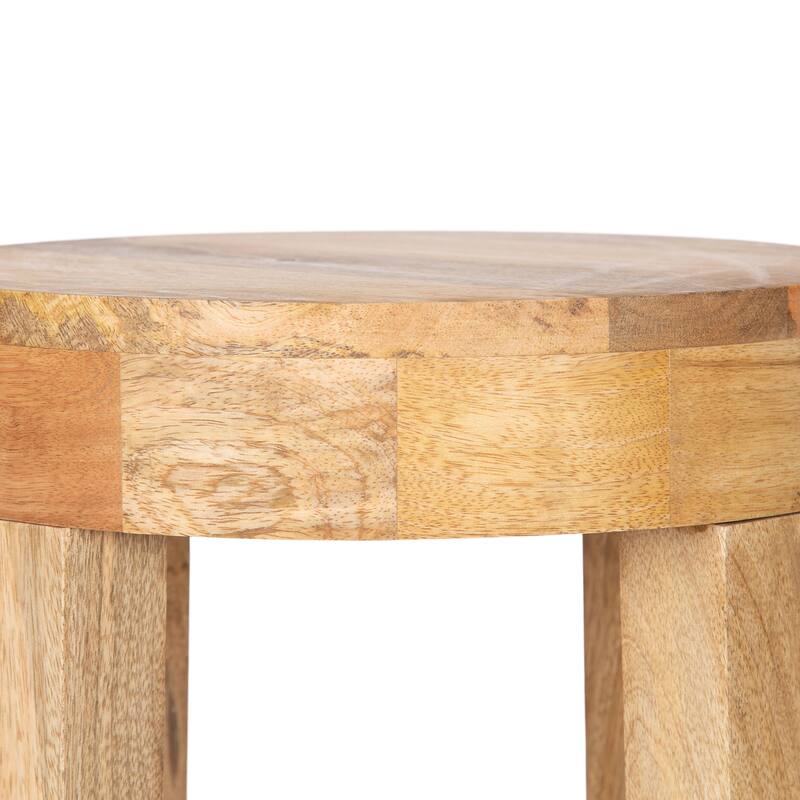 Kate and Laurel Talcott Round Wood Side Table