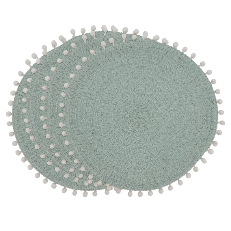 Pom Pom Design Placemats (Set of 4)
