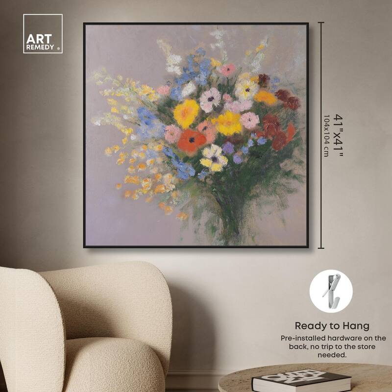 Meadow Flowers Canvas by Art Remedy
