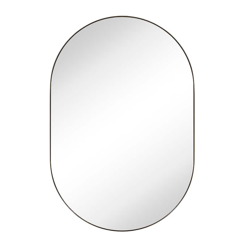 TEHOME Lacey-Mai Pill shaped Metal Wall Mirror