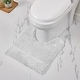 preview thumbnail 2 of 4, Better Trends Bath Rug 100% Cotton Water Absorbent Tufted Bathroom Rugs Set for Shower,Sink Mats Machine Wash Granada Collection 2 Piece Set (20" x 20" | 21" x 34") - White