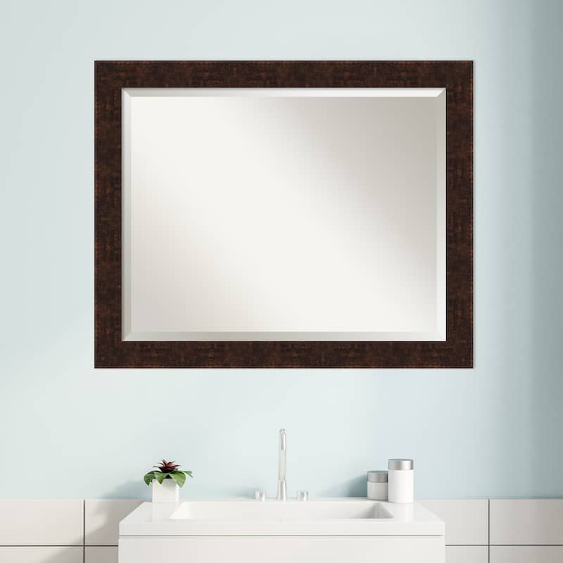 Beveled Bathroom Wall Mirror - William Frame