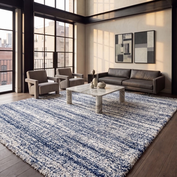 SAFAVIEH Hudson Shag Justine Modern 1 3/4-inch Thick Rug - On Sale