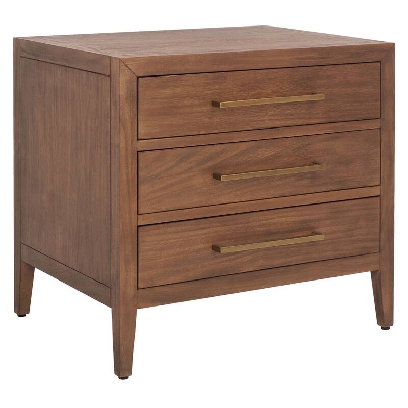 SAFAVIEH Couture Sija 3-Drawer Wood Nightstand