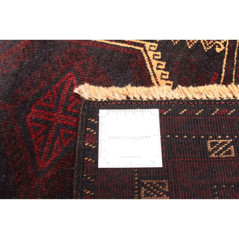 ECARPETGALLERY Hand-knotted Teimani Black Wool Rug - 3'1 x 4'7