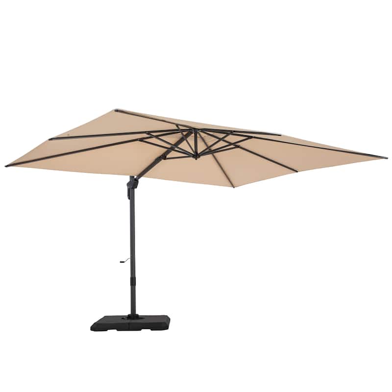 MAISON ARTS 12 FT Cantilever Umbrella 360 Degree Rotation & 6-Tilt Adjustable