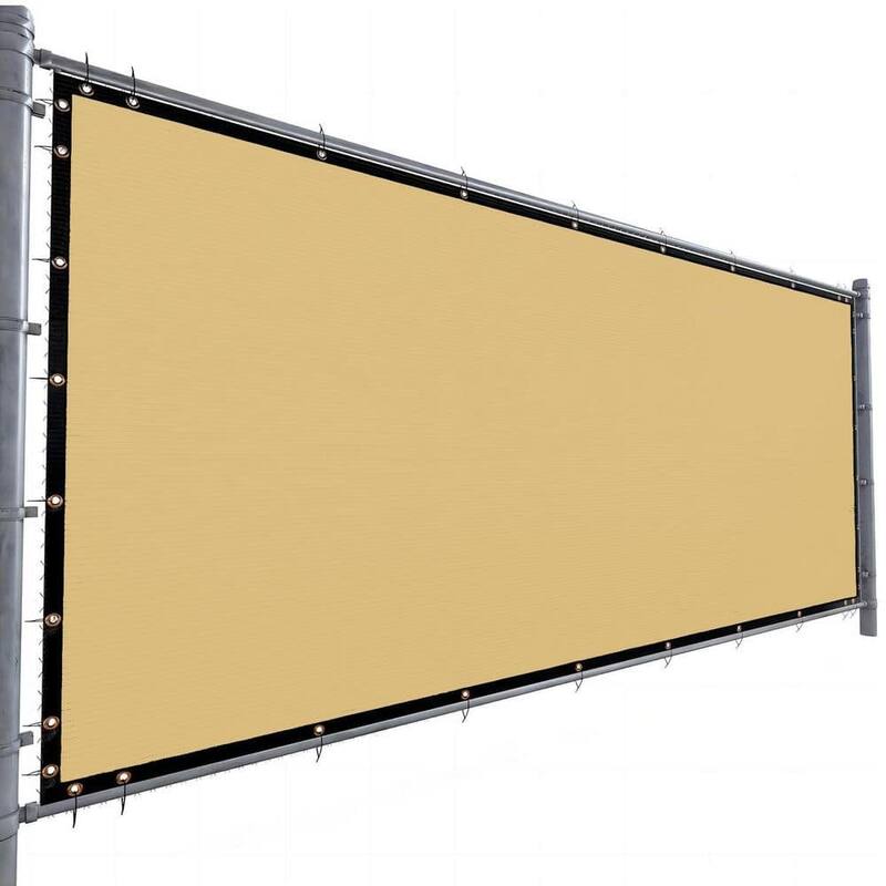 Artpuch Privacy Screen Fence Blockage Heavy Duty Protective for Outdoor Patio Lawn Garden Balcony - 4*25 FT - Yellow