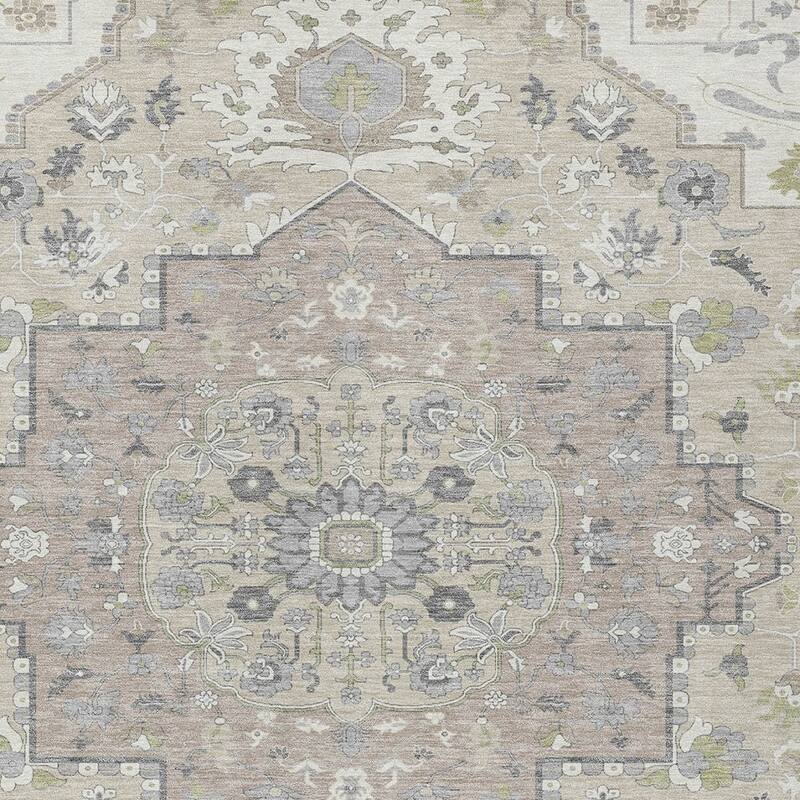 HomeRoots Oriental Traditional Rectangle Outdoor Rug