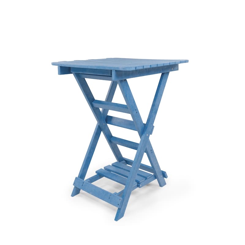 Patagonia Fully Assembled All-Weather Recycled HDPE Outdoor Folding Bar table