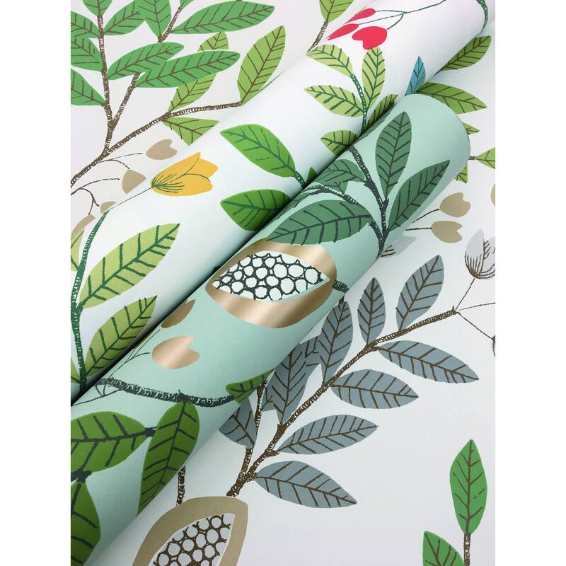 Montmorency Vinyl Eden Retreat Wallpaper 27 in x 27 ft = 60.75 sq ft