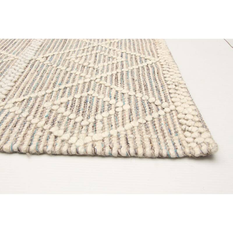 ECARPETGALLERY Braid weave Sienna Multi Color Wool Rug - 5'0 x 7'10