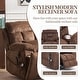 preview thumbnail 20 of 22, Overstuffed Chenille Power Lift Recliner,Lay Flat 71.5 " Length, Dual Motors Recliner with Massage/Heat Infinite Position