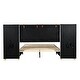 preview thumbnail 18 of 20, Storage Full Size Platform Bed with 2 Outlets, 2 Bedside Pillows and Shelves