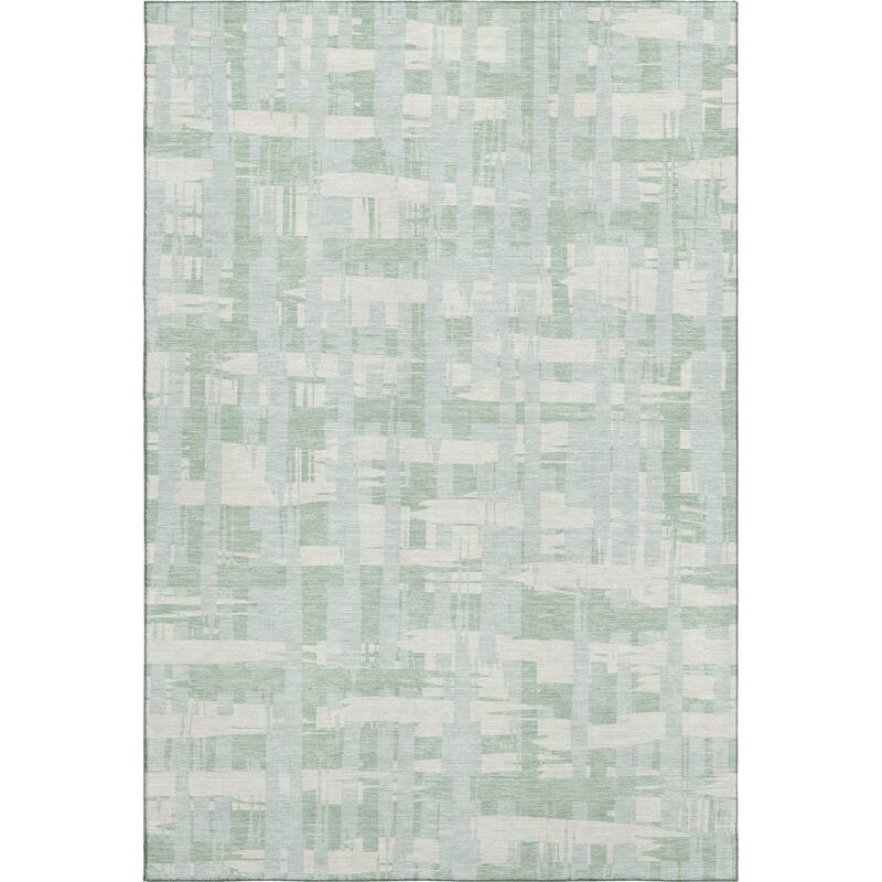 Premium Washable Super Soft Contemporary Plaid Mayfield Rug