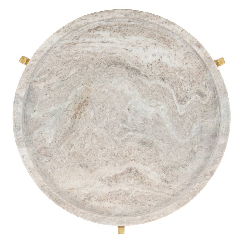 SAFAVIEH Home Bonn Marble Side Table - 16"W x 16"D x 24"H