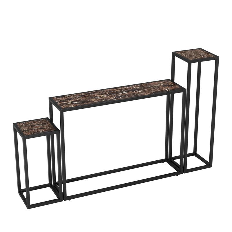 GDF Studio - Bellinham Wood Console Table Set.