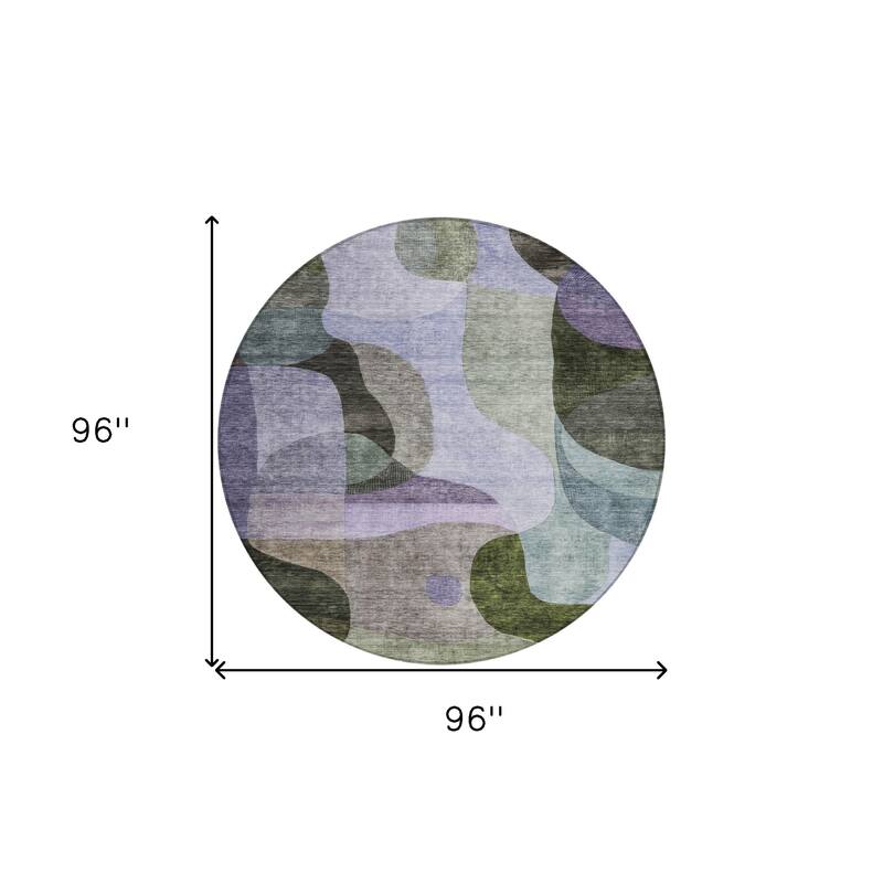 HomeRoots Abstract Transitional Rectangle Outdoor Rug