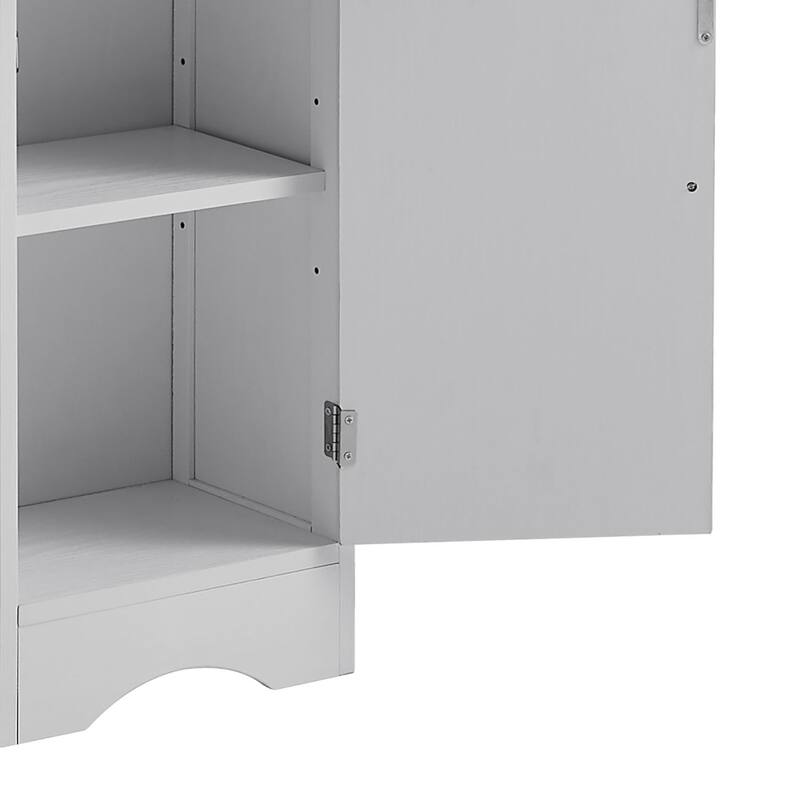 Freestanding Tall Bathroom Storage Cabinet with Anti-Tipping Device