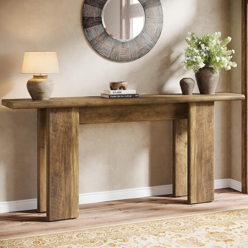 71" Long Console Table, Modern Sofa Table for Entry, Entrance, Hallway, Living Room