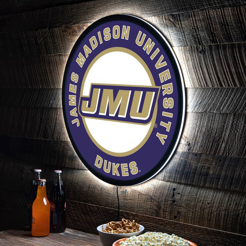 James Madison University LED Lighted Sign - Clear