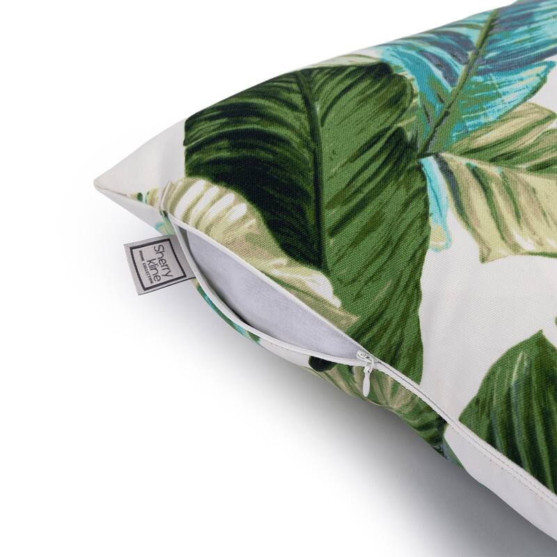 Sherry Kline Tropical Leaves Indoor/Outdoor Cushions & Pillows