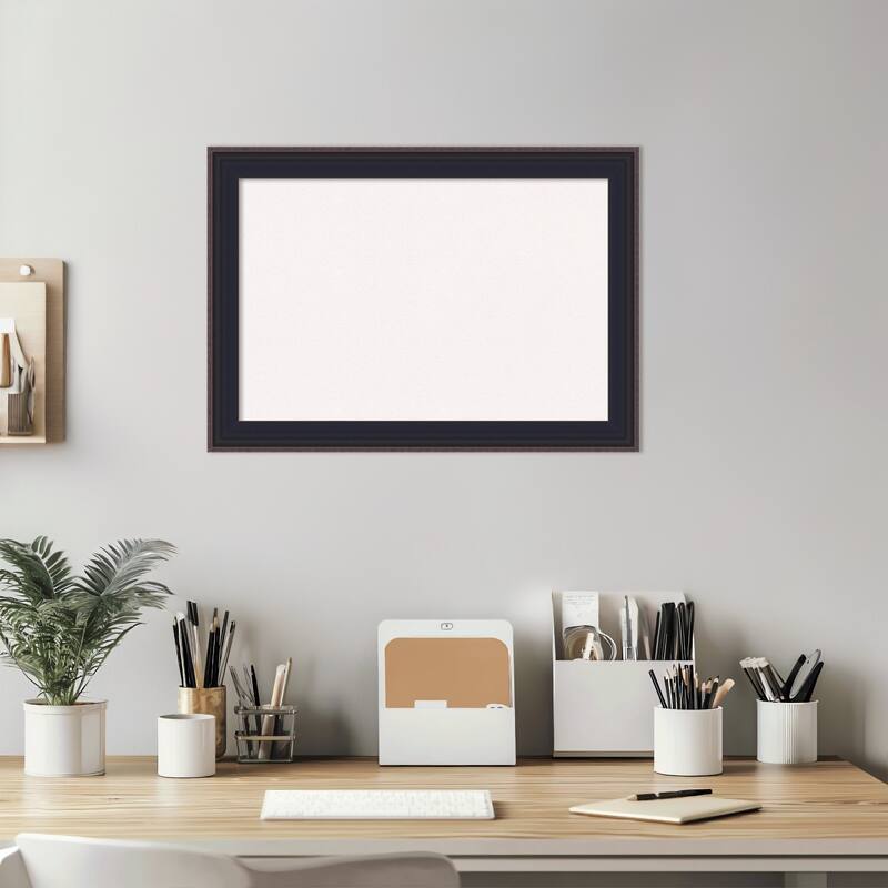 Havana Black Bronze Framed Cork Board - Bulletin Board, Organization Board, Pin Board