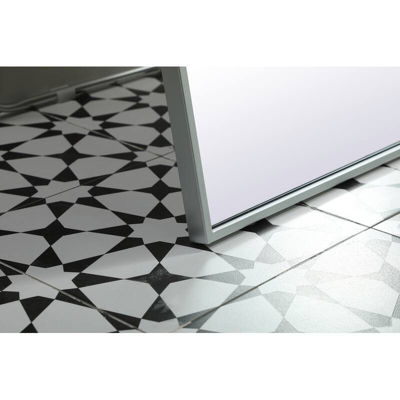Indigo Home Metal Frame Rectangle Full Length Mirror 36x72 Inch