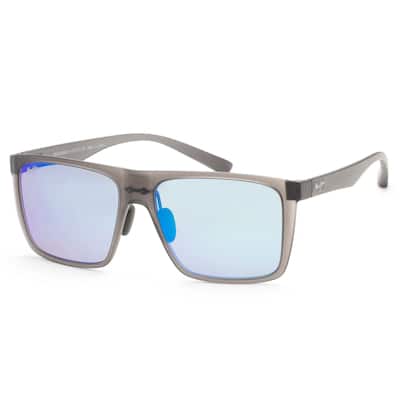 Maui Jim Men's Honokalani 57 mm Grey Sunglasses MJ0455S-002