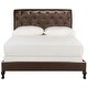 preview thumbnail 2 of 6, SAFAVIEH Hathaway Brown Bed (Queen)