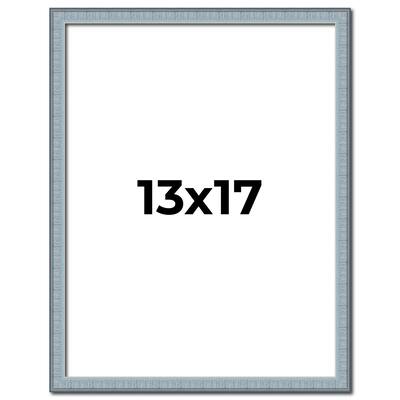 13x17 Frame Rustic Sky Blue Solid Wood Picture Frame | 0.75 Inch