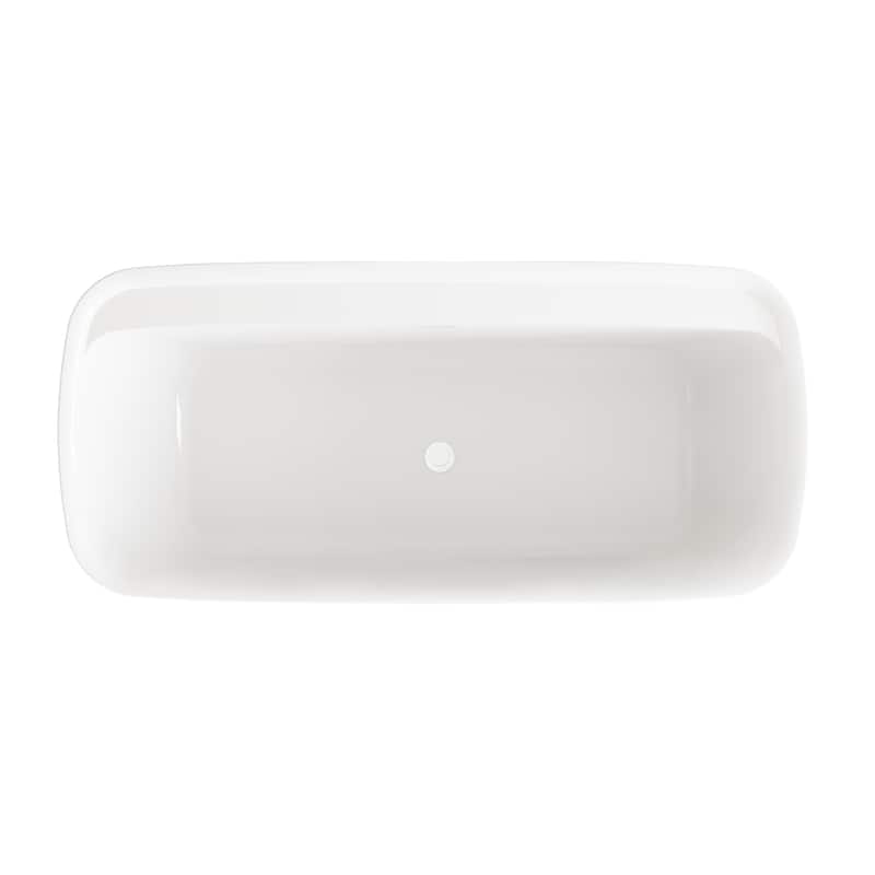 Chad Soaking Bathtub in Glossy White