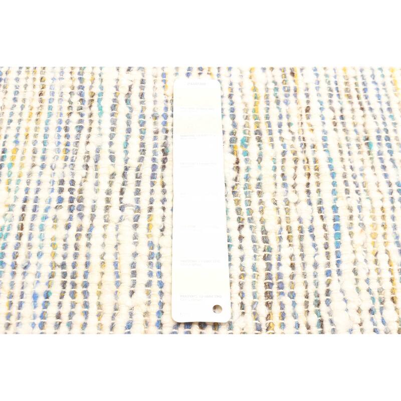 ECARPETGALLERY Braid weave Sienna Cream Wool Rug - 5'0 x 7'10