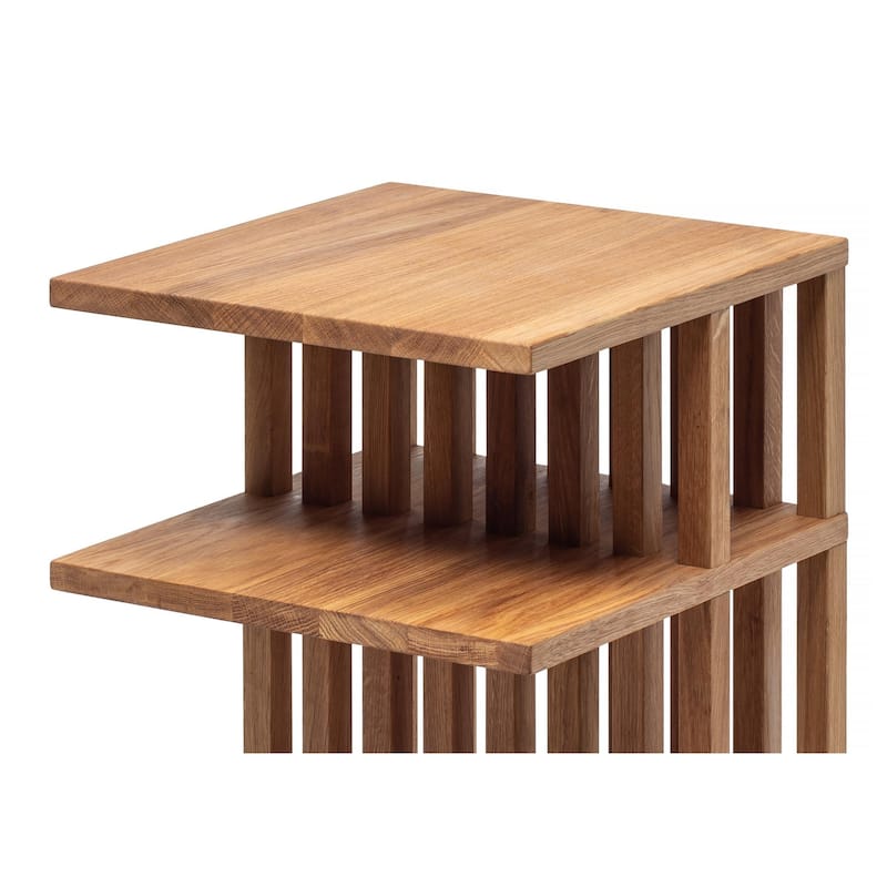 Scandinavian Solid Oak Wood Nightstand Bedside Table