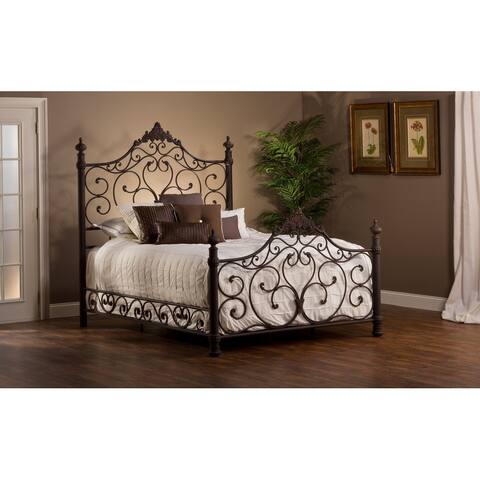 Hillsdale Furniture Baremore Metal Bed, Antique Brown